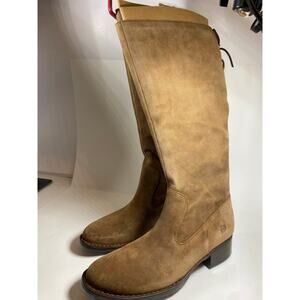 Born Cotto Back Lace Up Riding Boots W9 NWT